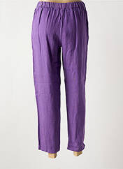 Pantalon droit violet YERSE pour femme seconde vue