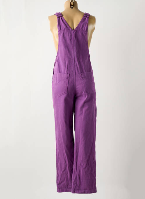 Salopette coupe droite fines bretelles violet YERSE femme