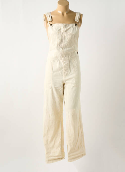 Salopette coupe droite fines bretelles beige YERSE femme
