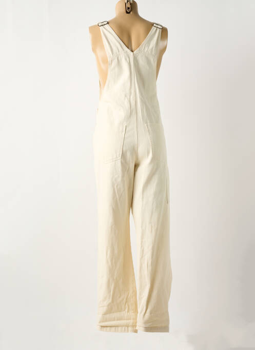 Salopette coupe droite fines bretelles beige YERSE femme