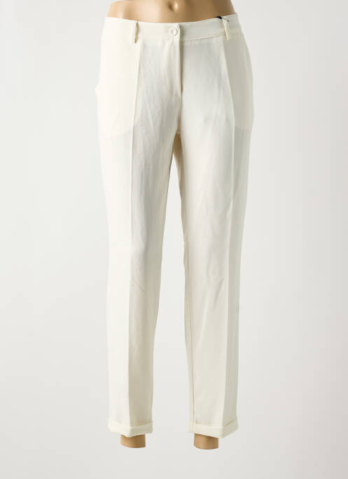 Pantalon chino fermeture zippée sous rabat boutonné taille normale beige PAKO LITTO femme