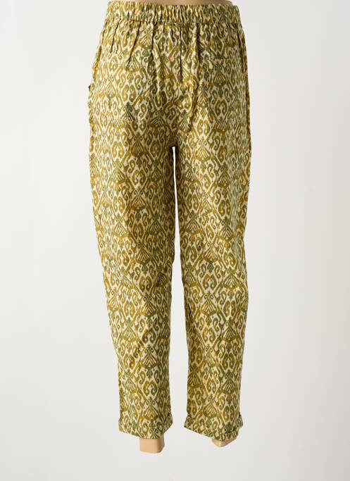 Pantalon droit taille haute taille haute vert LA PETITE ETOILE femme