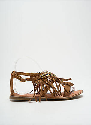 Sandales/nu pieds chiquet talon plat jusqu'à 3cm marron MOLLY BRACKEN femme