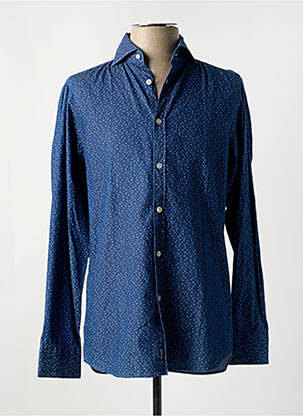 Chemise manches longues coupe cintrée bleu FACONNABLE homme