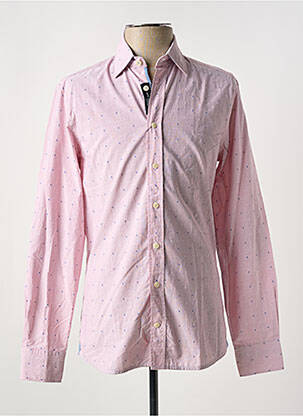 Chemise manches longues coupe cintrée rose HACKETT homme