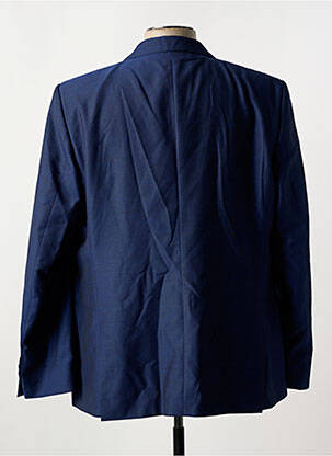 Blazer tissage chiné bleu AZZARO homme