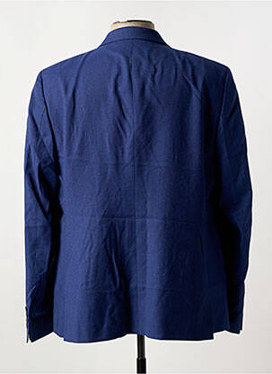 Blazer tissage chiné bleu AZZARO homme