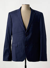 Blazer finition intérieure doublure imprimée bleu AZZARO homme