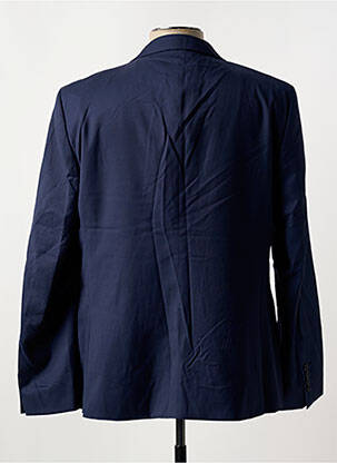 Blazer finition intérieure doublure imprimée bleu AZZARO homme