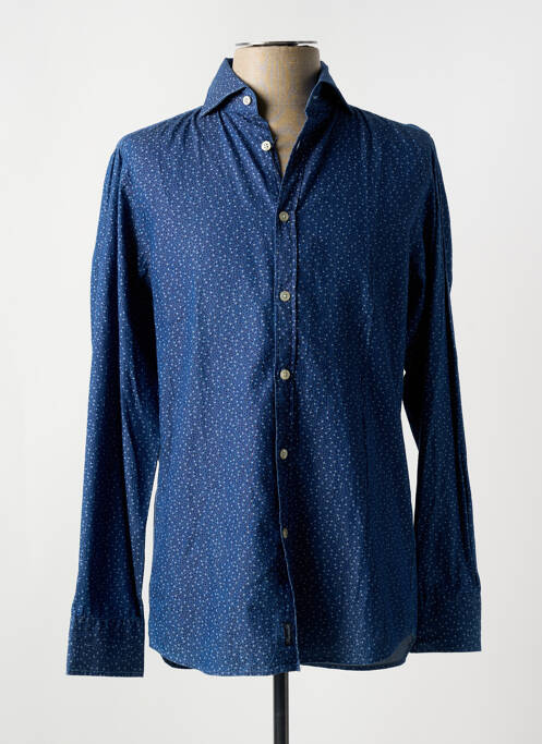 Chemise manches longues bleu FACONNABLE pour homme