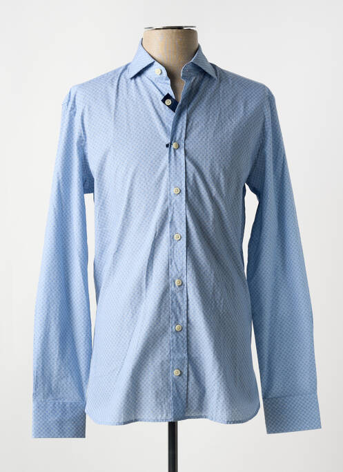 Chemise manches longues bleu HACKETT pour homme