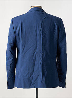 Blazer finition intérieure doublure imprimée bleu AZZARO homme
