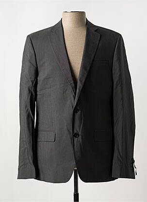 Blazer finition intérieure doublure imprimée gris AZZARO homme