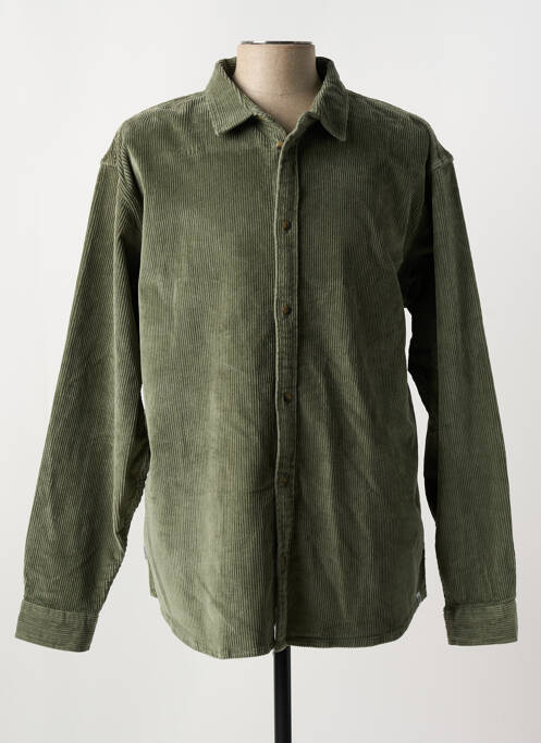 Chemise manches longues vert ELEMENT pour homme