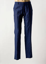 Pantalon slim tissage popeline taille normale bleu AZZARO homme