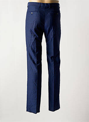 Pantalon slim tissage popeline taille normale bleu AZZARO homme