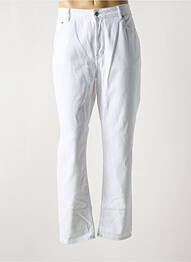 Jeans coupe droite fermeture zippée sous rabat boutonné taille normale blanc BELLEROSE homme