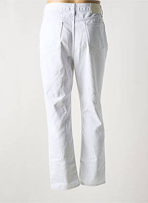 Jeans coupe droite fermeture zippée sous rabat boutonné taille normale blanc BELLEROSE homme