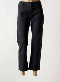 Jeans coupe droite stretch taille normale noir ACQUAVERDE femme