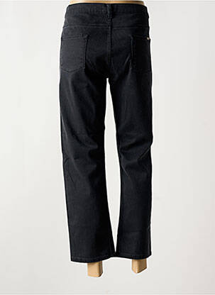 Jeans coupe droite stretch taille normale noir ACQUAVERDE femme