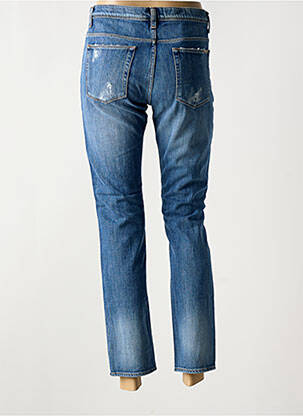 Jeans coupe slim effet usé délavé taille normale bleu ACQUAVERDE femme