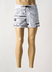 Short de bain blanc JOHN GALLIANO pour homme seconde vue