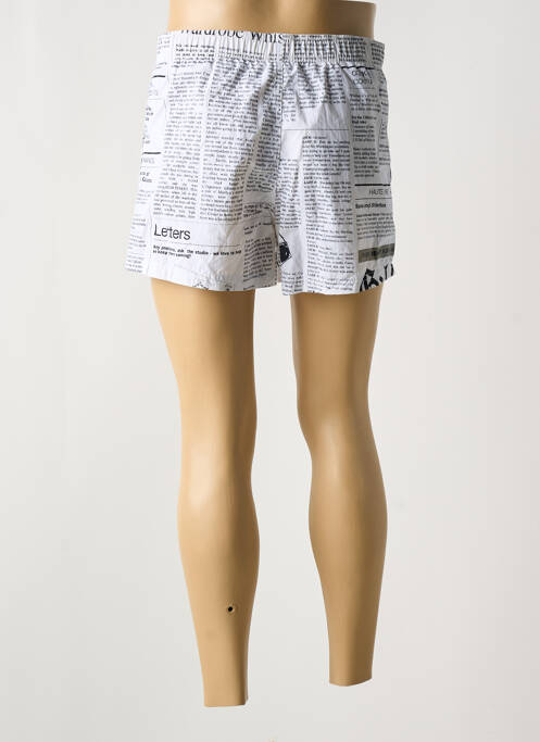 Short de bain blanc JOHN GALLIANO pour homme