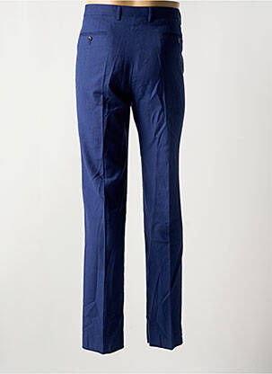 Pantalon slim tissage chiné taille normale bleu AZZARO homme
