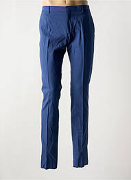 Pantalon slim finition ourlet à terminer taille normale bleu AZZARO homme