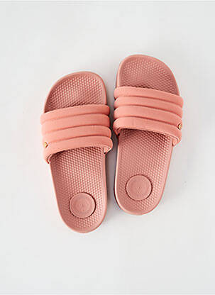 Mules/sabots voute plantaire talon plat jusqu'à 3cm rose ISOTONER femme