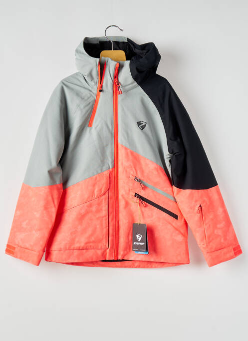 Parka orange ZIENER pour enfant