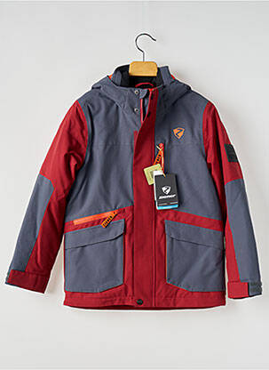 Doudoune coupe droite a capuche rouge ZIENER enfant