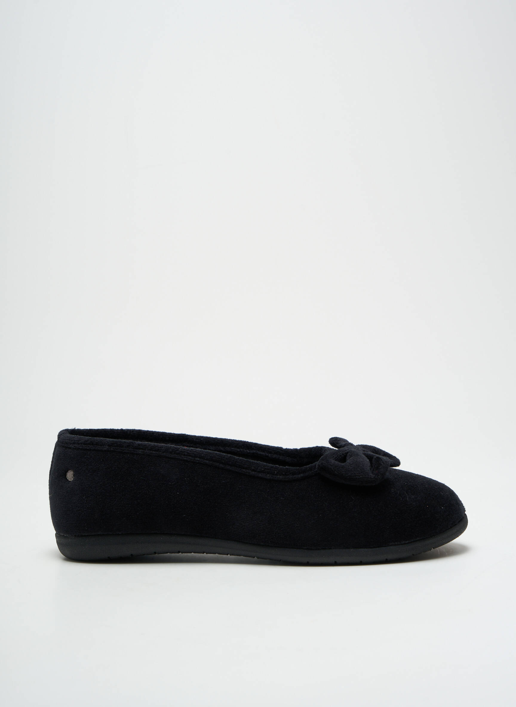 Chaussons/Pantoufles Bout Rond Noir Isotoner Femme 2577614
