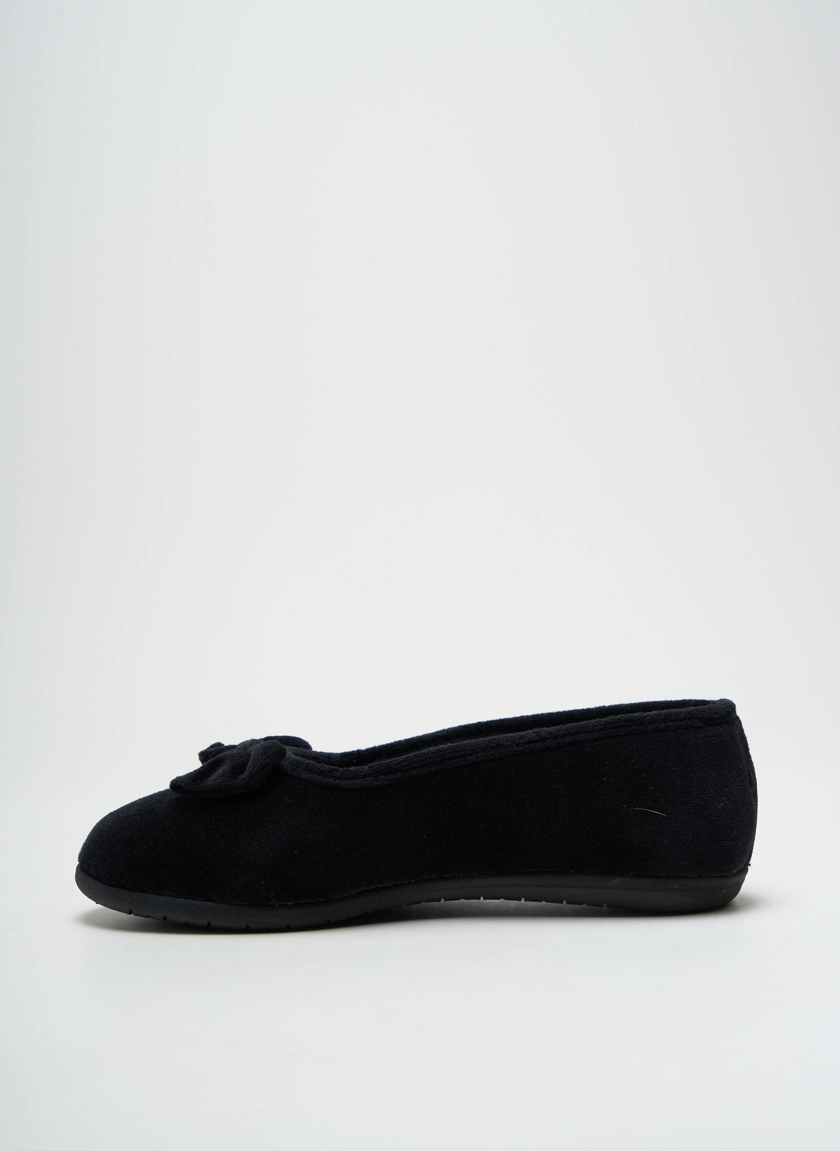 Chaussons/Pantoufles Bout Rond Noir Isotoner Femme 2577614