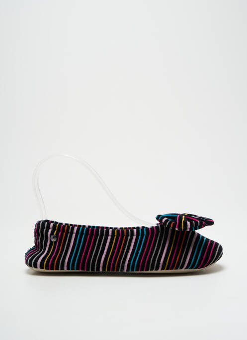 Chaussons/Pantoufles noir ISOTONER pour femme