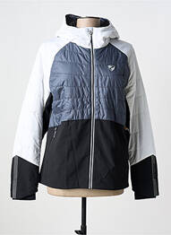 Doudoune poches a capuche gris ZIENER femme