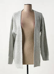 Gilet manches longues gris LINEA TESINI pour femme seconde vue