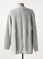 Gilet manches longues gris LINEA TESINI pour femme seconde vue