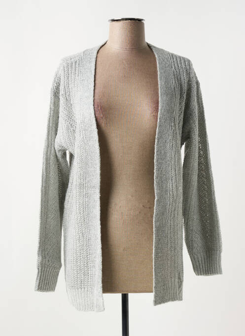 Gilet manches longues gris LINEA TESINI femme