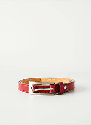 Ceinture effet matière satinée rouge JL FOURES femme