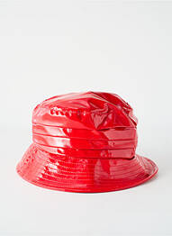 Chapeau forme bob rouge M BY FLECHET femme