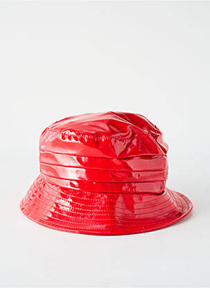 Chapeau doublure rouge M BY FLECHET femme