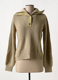 Pull coupe cintrée manches longues vert HEINE femme