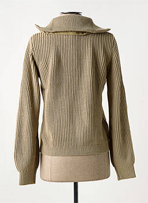 Pull coupe cintrée manches longues vert HEINE femme