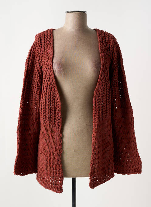 Gilet manches longues marron HEINE femme