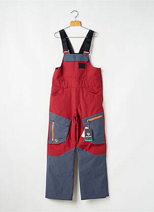 Salopette coupe droite fines bretelles rouge ZIENER enfant