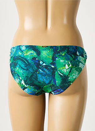 Bas de maillot de bain imprimé fantaisie culotte vert AUBADE femme