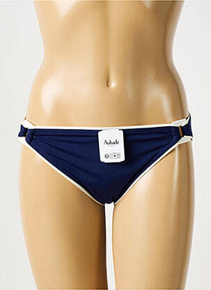 Bas de maillot de bain effet matière satinée culotte bleu AUBADE femme