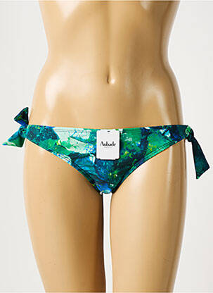 Bas de maillot de bain imprimé fantaisie bikini bleu AUBADE femme