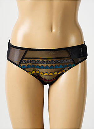Culotte effet matière satinée noir BARBARA femme